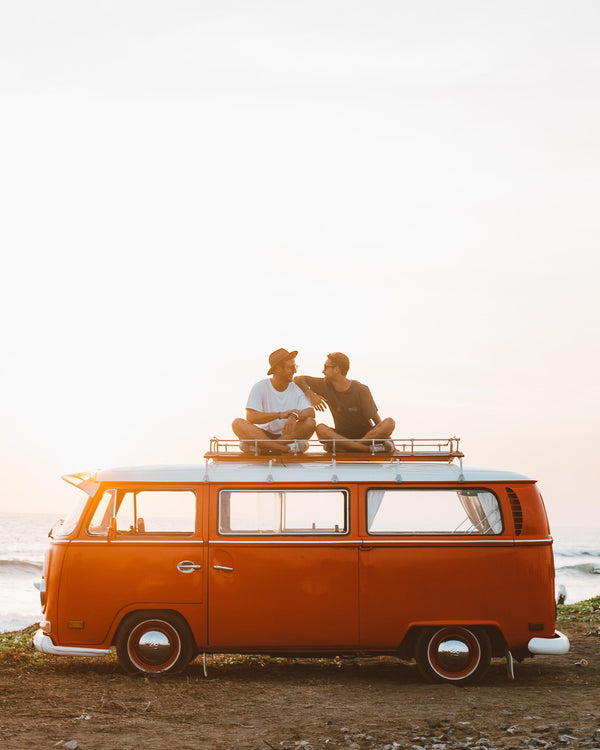 Photo by ROMAN ODINTSOV: https://www.pexels.com/photo/happy-friends-on-camper-van-roof-4553618/
