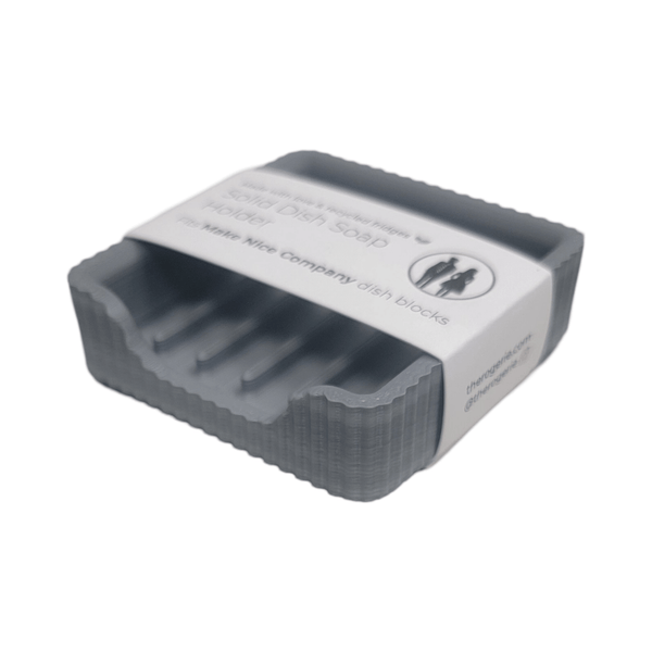 Solid Dish Soap Holder for Make Nice Company DIsh Blocks