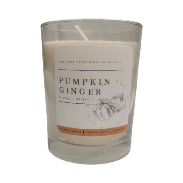 Refillable Candle in New Tumbler Jar - Pumpkin Ginger